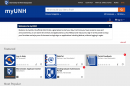 screen shot of myUNH web page