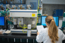 UNH researcher in the lab 