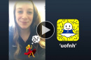 Saege Robinson ’18 takes over UNH's Snapchat account