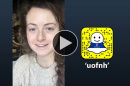 Samantha Barrett takes over the UNH snapchat account