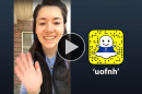 Taylor Lindsay ’19 takes over the UofNH Snapchat account