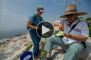 Two UNH researchers at the Shoals Marine Laboratory