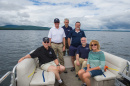 UNH scientists and volunteers on Lake Winnipesaukee