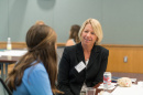 Nancy Bixby '81 at a Paul College Homecoming mentoring event in 2017