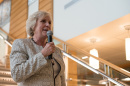 Dean Deborah Merrill-Sands at the UNH Peter T. Paul College of Business and Economics