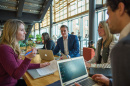 UNH students working in Paul College