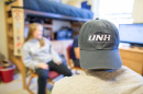 Students sitting in dorm