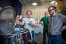 Students at work in UNH's Brewing Science Laboratory