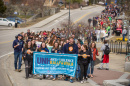 UNH community members during sexual assault prevention rally