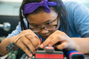 Student in a summer youth program at UNH