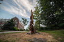 hand and quill tree sculpture 