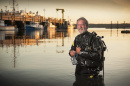 Win Watson in scuba gear