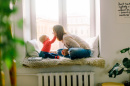 Image of child and mother