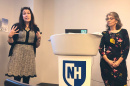 Prevention Innovations and UNH's Potter and Stapleton speaking at a seminar