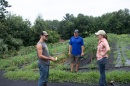 Dan Birhstihl ’178with Extension field specialists Jeremy DeLisle and Elaina Enzien. 