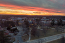 A view of the UNH campus at sunset 