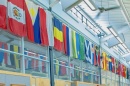 country flags that hang in the MUB