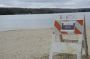 Photo of a beach closed sign at a park