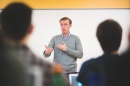 Jake Sullivan teaches a public policy class at the Carsey School of Public Policy