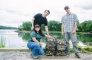 students with oyster cages