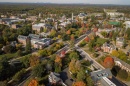 aerial view of campus 