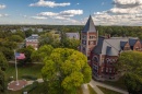 aerial view of Thompson Hall