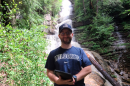 RMP graduate student Alex Caraynoff in the Green Mountain National Forest