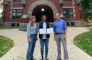 Francesco Preti with his advisors.