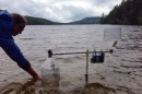 Amanda Murby monitors Lake Christine