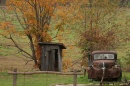 Old car and shed