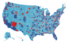 Demography map of the United States