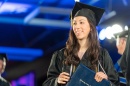 Audrey Beaudoin '18 at commencement