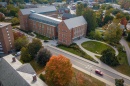 Aerial shot of the UNH Peter T. Paul College of Business and Economics