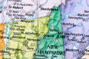 Map showing New Hampshire’s North Country region.