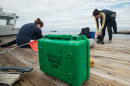 students at shoals marine lab preparing for dive