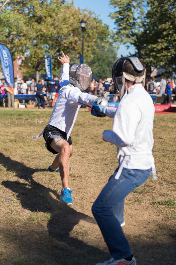 UNH students fencing at University Day