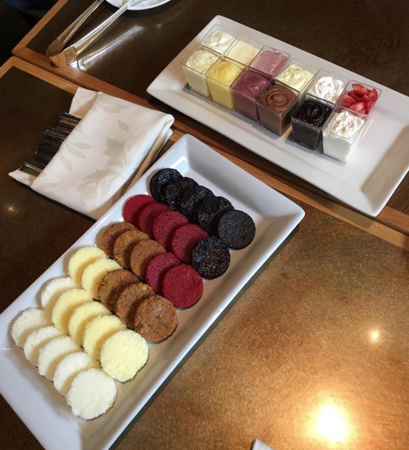 confections on a platter