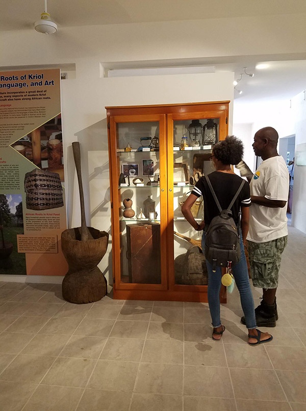 visitors in the museum
