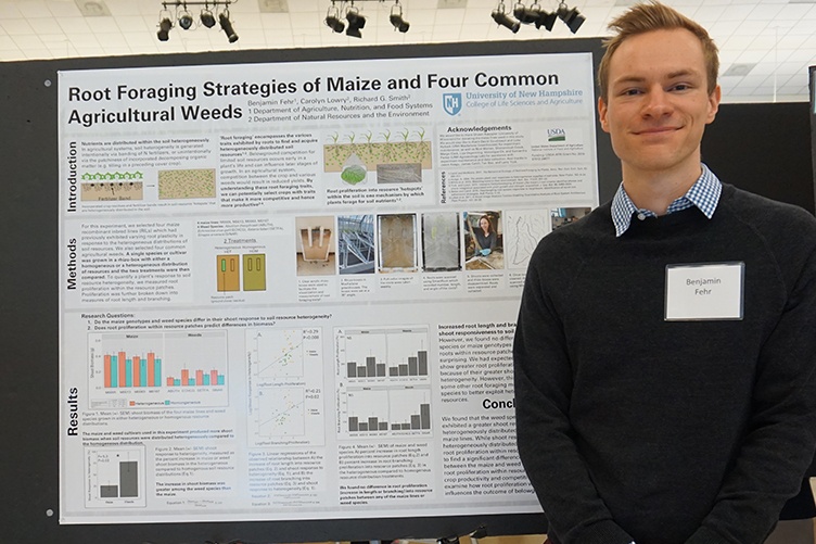 Benjamin Fuhr '18 at the UNH Undergraduate Research Conference