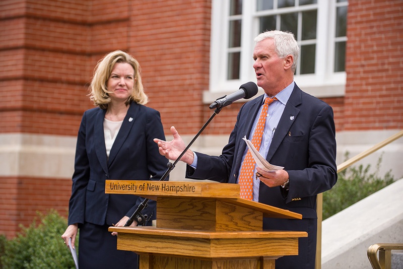 Dean Bostic and President Huddleston