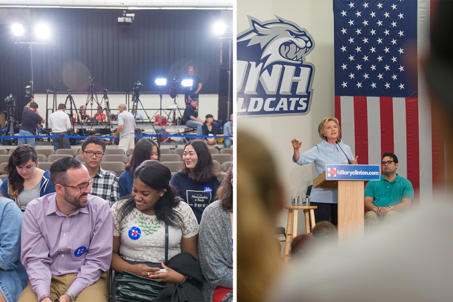 Hillary Clinton Visits UNH