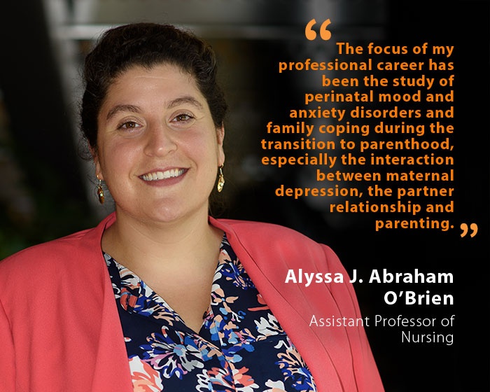 Alyssa J. Abraham O’Brien, UNH Assistant Professor of Nursing, and quote