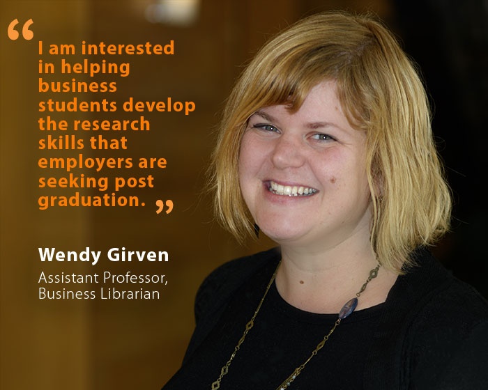 Wendy Girven, UNH Assistant Professor, Business Librarian, and quote