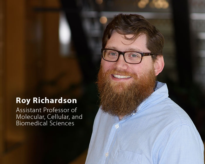 Roy Richardson, UNH Assistant Professor of Molecular, Cellular, and Biomedical Sciences, and quote