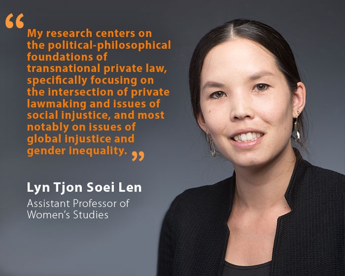 Lyn Tjon Soei Len, UNH Assistant Professor of Women’s Studies, and quote