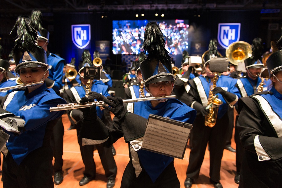 The Wildcat marching band