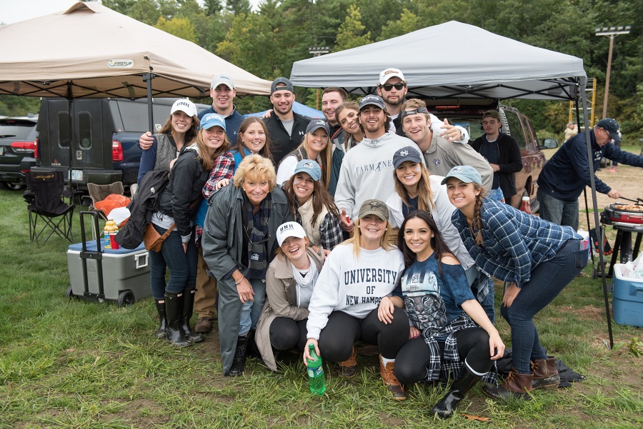 A group of people tailgating in Boulder Field 