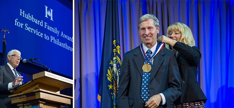 Peter T. Paul and the Honorable John Lynch at UNH's Evening of Distinction