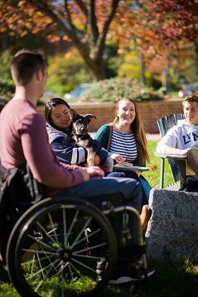 UNH students talking