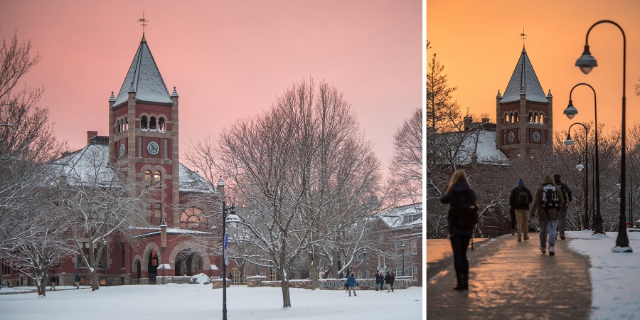 sunset at UNH 